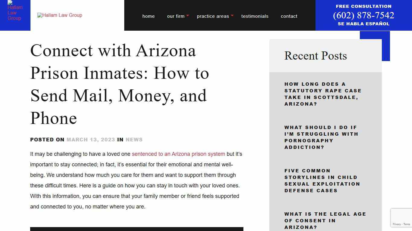 Connect with Arizona Prison Inmates: How to Send Mail, Money, and Phone